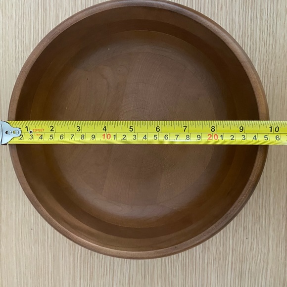 Vintage Baribocraft Canadian Maple Wood Salad Bowl with 5 Bowls - Picture 7 of 16